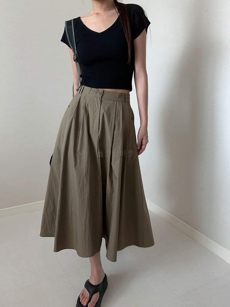 Unene Garden - Korean Women Fashion - #momslook - Round Skirt