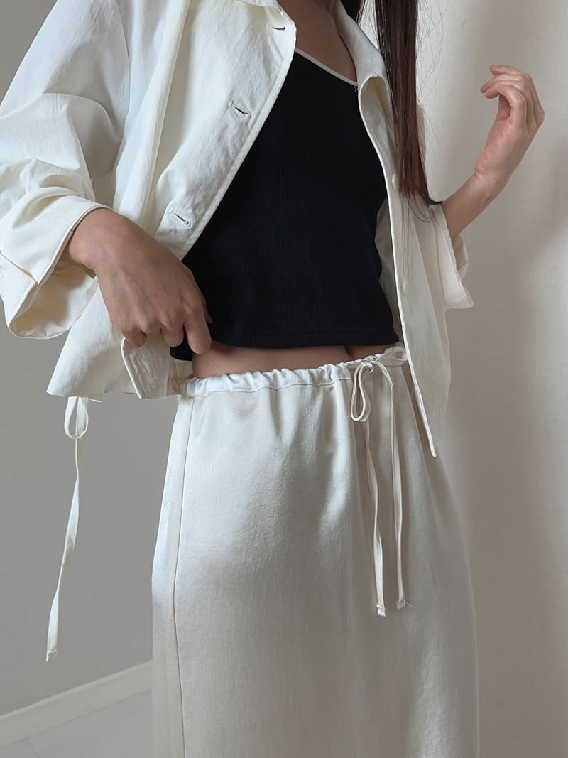 Unene Garden - Korean Women Fashion - #pursuepretty - Shatin Skirt - 6
