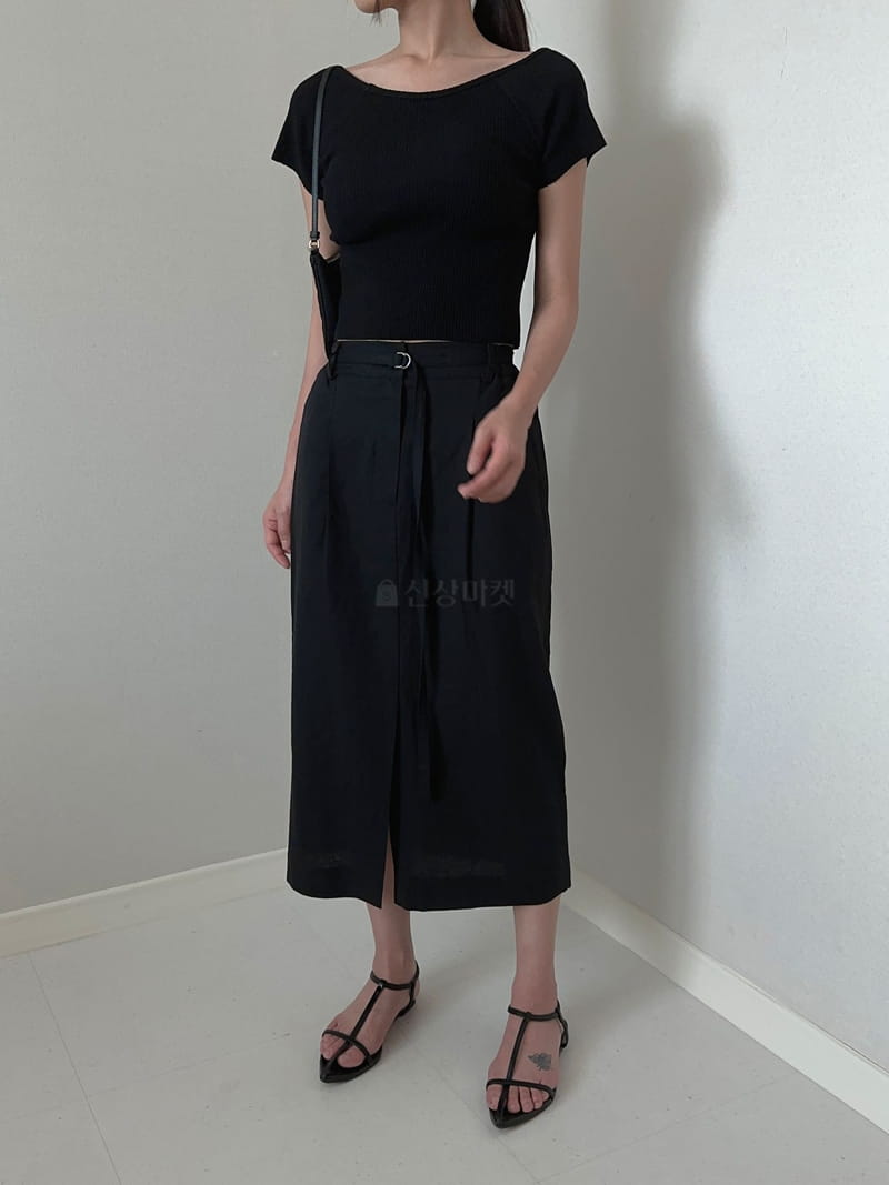 Unene Garden - Korean Women Fashion - #womensfashion - Linen Belt Skirt - 9