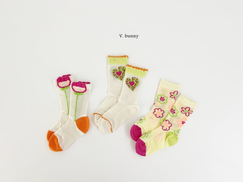 V Bunny - Korean Children Fashion - #Kfashion4kids - Neon Half Socks Set - 11