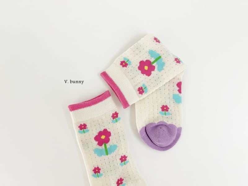 V Bunny - Korean Children Fashion - #childofig - Mini P Socks Set - 5