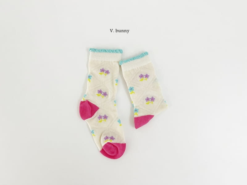 V Bunny - Korean Children Fashion - #childrensboutique - Mini P Socks Set - 6