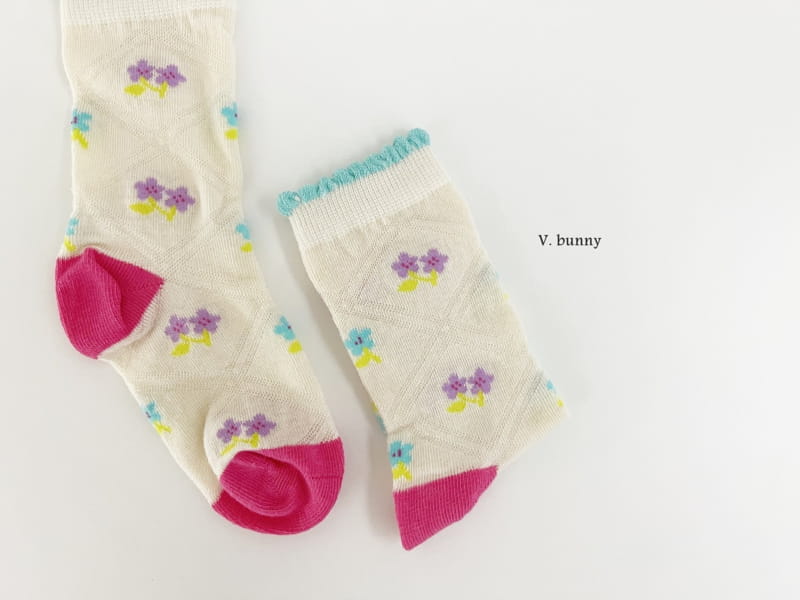V Bunny - Korean Children Fashion - #designkidswear - Mini P Socks Set - 7