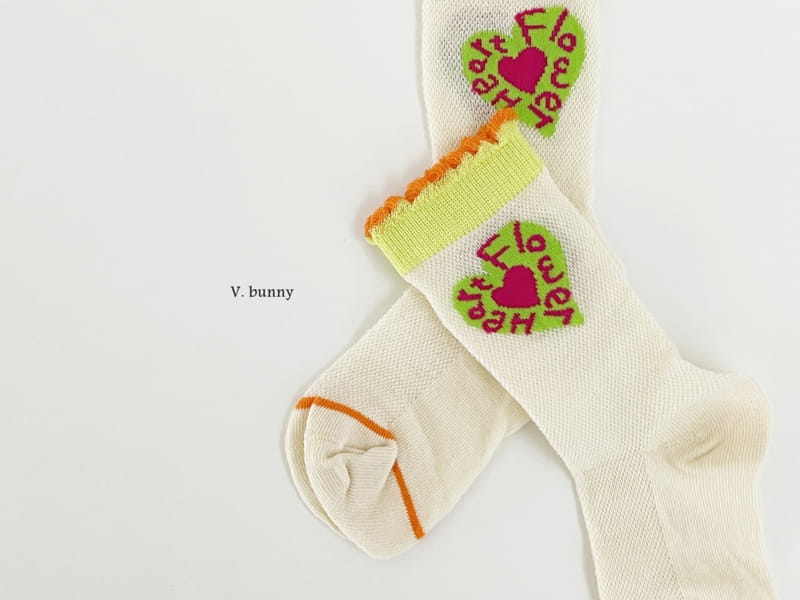 V Bunny - Korean Children Fashion - #designkidswear - Neon Half Socks Set - 5