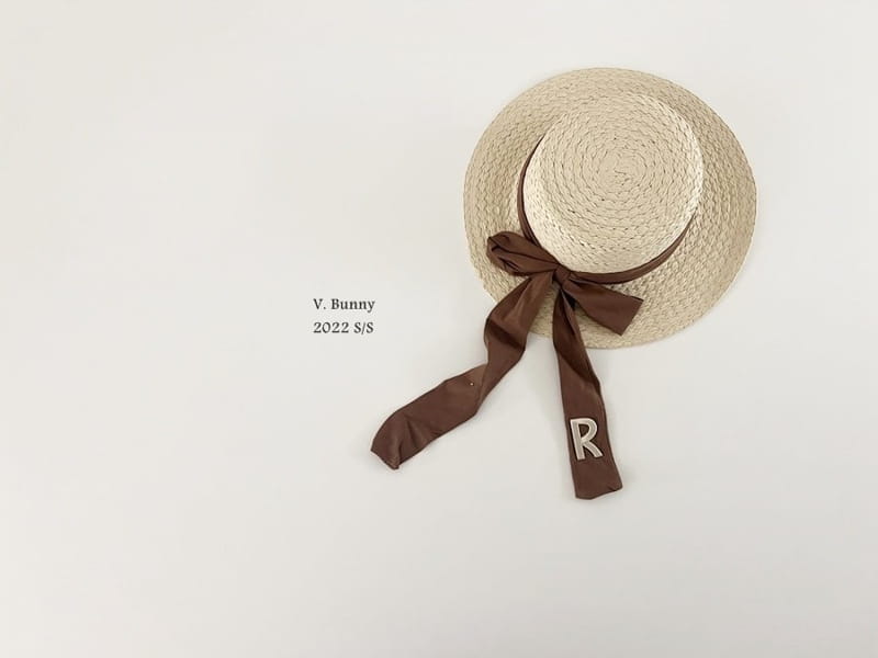 V Bunny - Korean Children Fashion - #childrensboutique - R Straw Hat - 4
