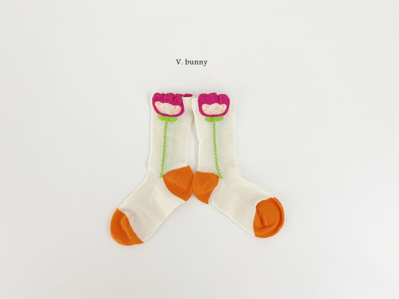 V Bunny - Korean Children Fashion - #discoveringself - Neon Half Socks Set - 6