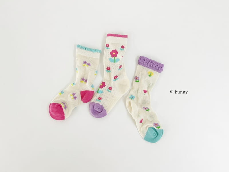 V Bunny - Korean Children Fashion - #kidsshorts - Mini P Socks Set - 10