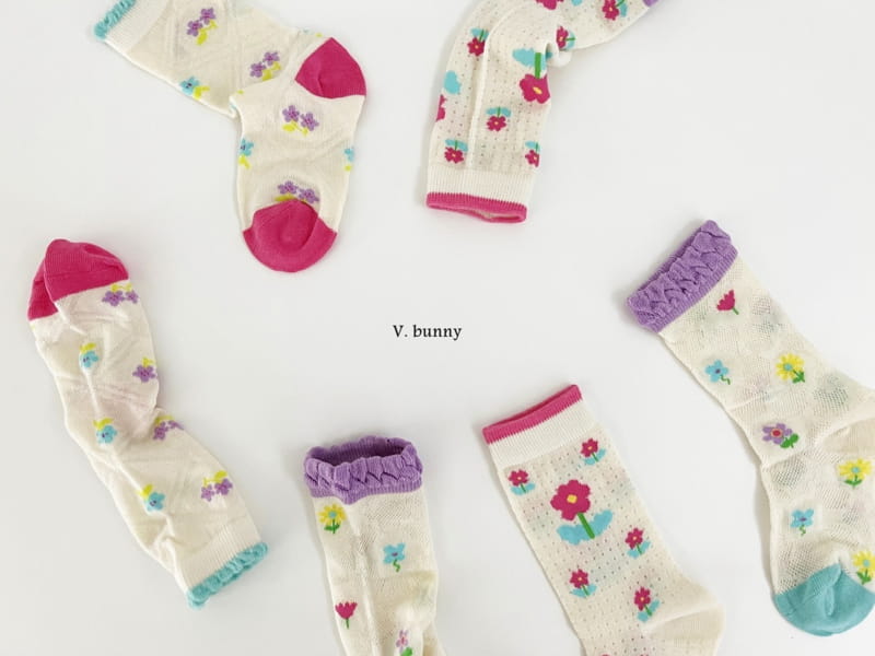 V Bunny - Korean Children Fashion - #kidsstore - Mini P Socks Set - 11