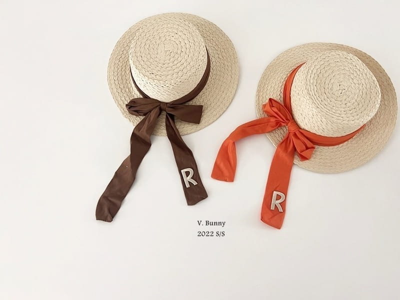 V Bunny - Korean Children Fashion - #kidsstore - R Straw Hat - 8