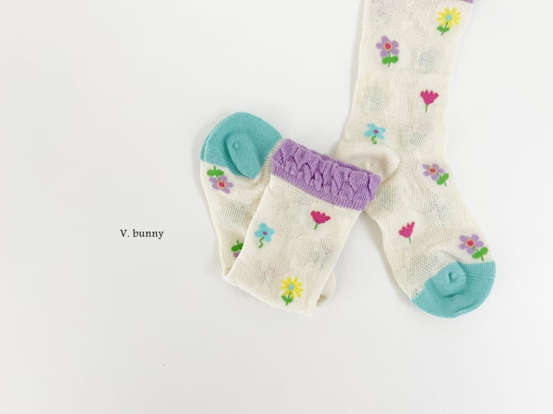 V Bunny - Korean Children Fashion - #toddlerclothing - Mini P Socks Set - 4