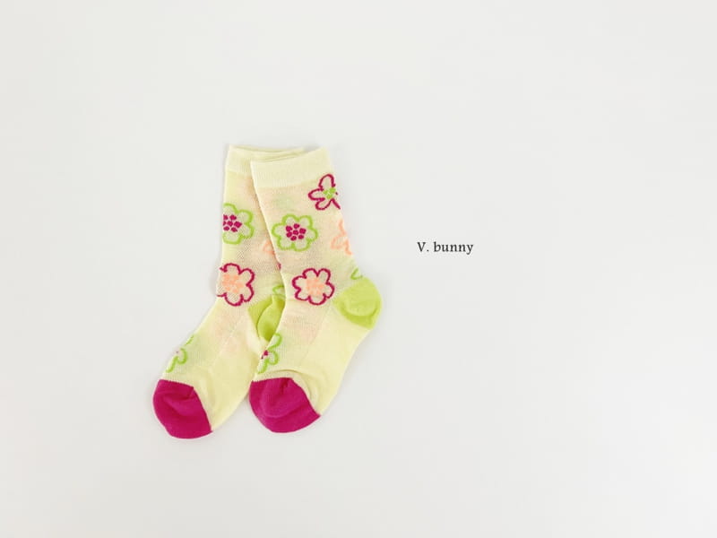 V Bunny - Korean Children Fashion - #stylishchildhood - Neon Half Socks Set - 2