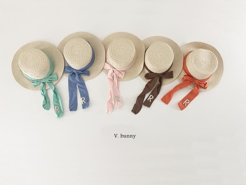 V Bunny - Korean Children Fashion - #stylishchildhood - R Straw Hat