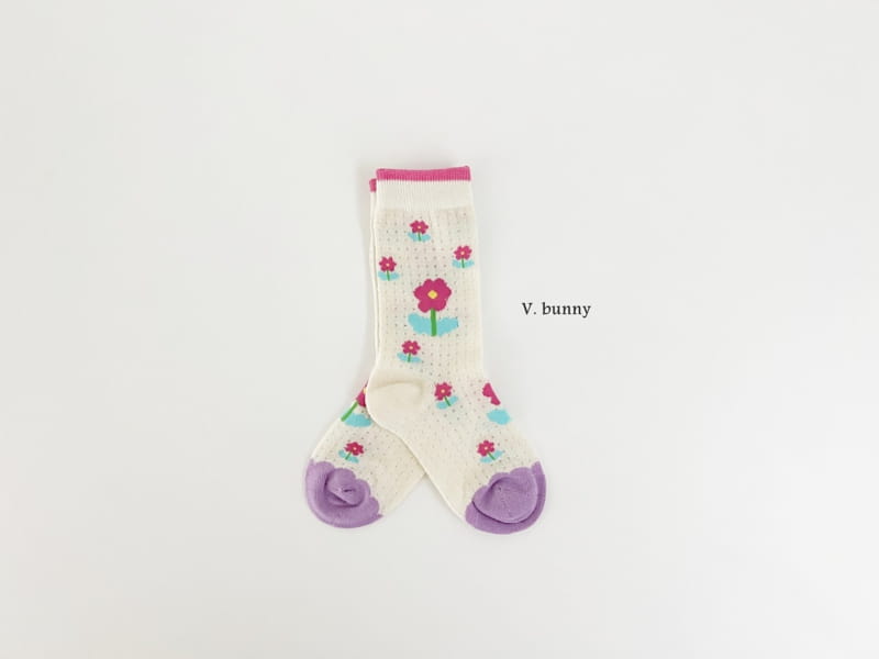 V Bunny - Korean Children Fashion - #todddlerfashion - Mini P Socks Set - 2