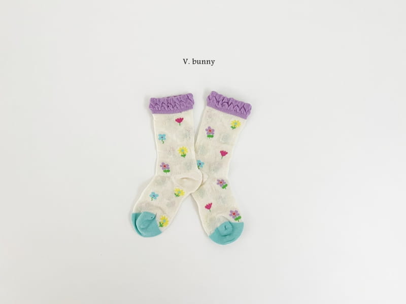 V Bunny - Korean Children Fashion - #toddlerclothing - Mini P Socks Set - 3