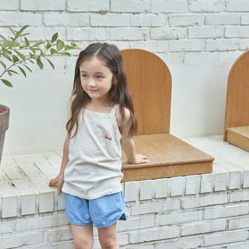 Weekly - Korean Children Fashion - #designkidswear - Piping Denim Shorts - 12