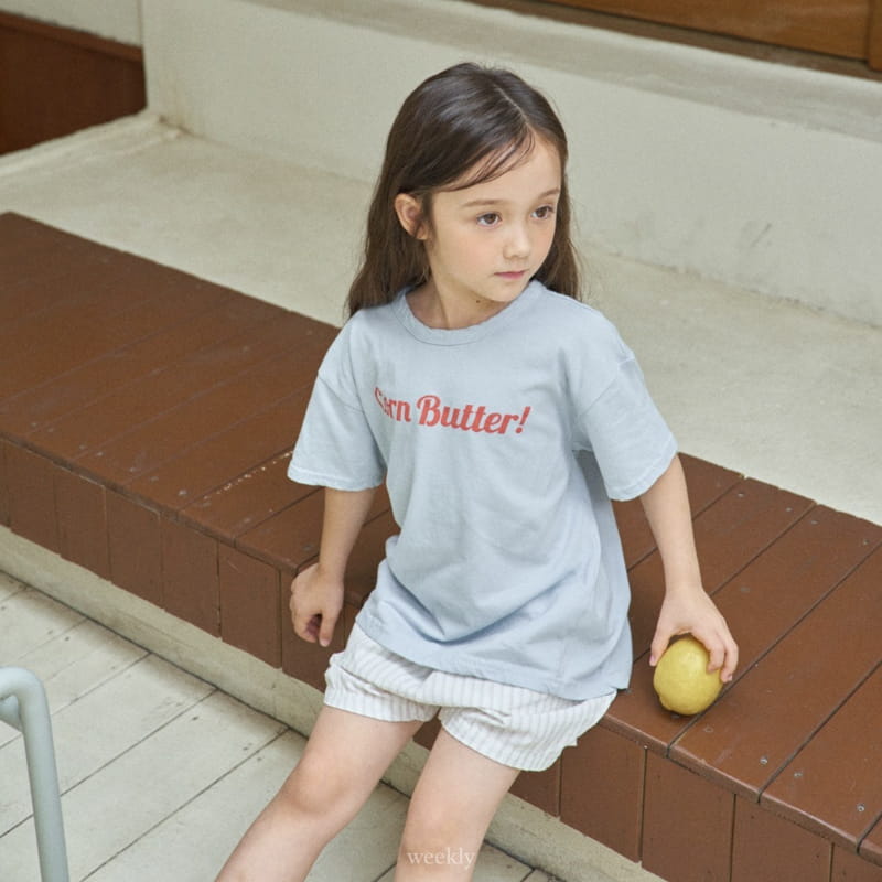 Weekly - Korean Children Fashion - #discoveringself - Corn Butter Tee - 10