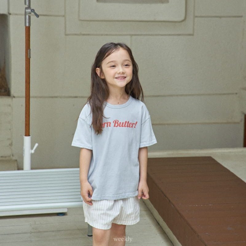 Weekly - Korean Children Fashion - #fashionkids - Corn Butter Tee - 11