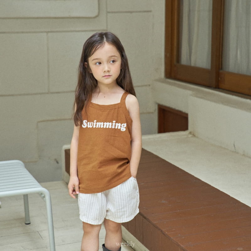 Weekly - Korean Children Fashion - #littlefashionista - Swim Linen Sleeveless