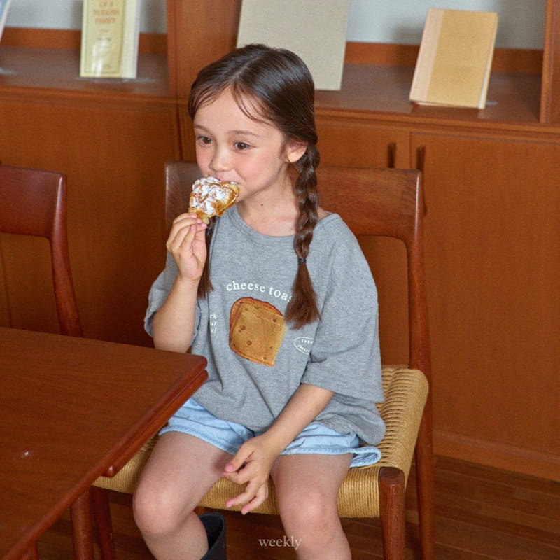 Weekly - Korean Children Fashion - #minifashionista - Toast Cheese Tee - 7