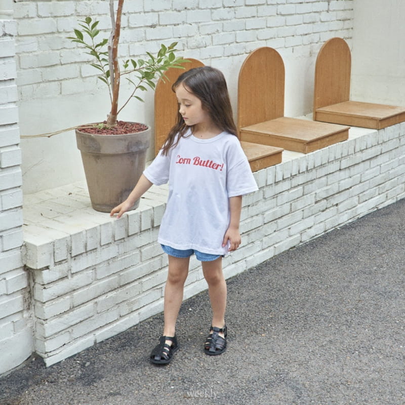 Weekly - Korean Children Fashion - #prettylittlegirls - Corn Butter Tee - 3