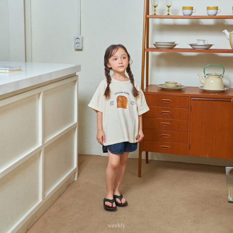 Weekly - Korean Children Fashion - #stylishchildhood - Toast Cheese Tee - 11