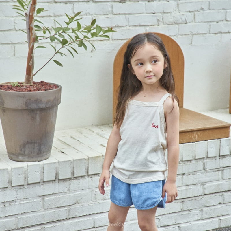 Weekly - Korean Children Fashion - #stylishchildhood - Piping Denim Shorts - 9