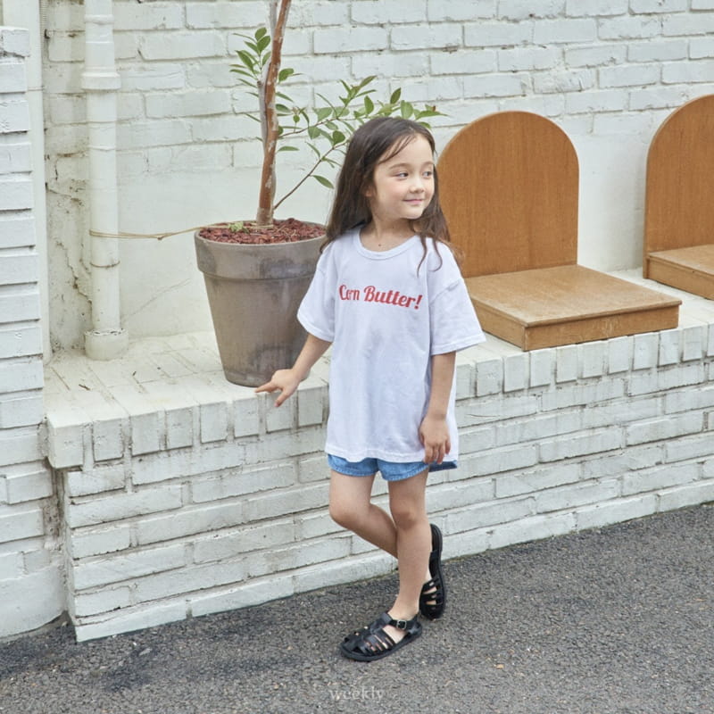 Weekly - Korean Children Fashion - #prettylittlegirls - Corn Butter Tee - 4