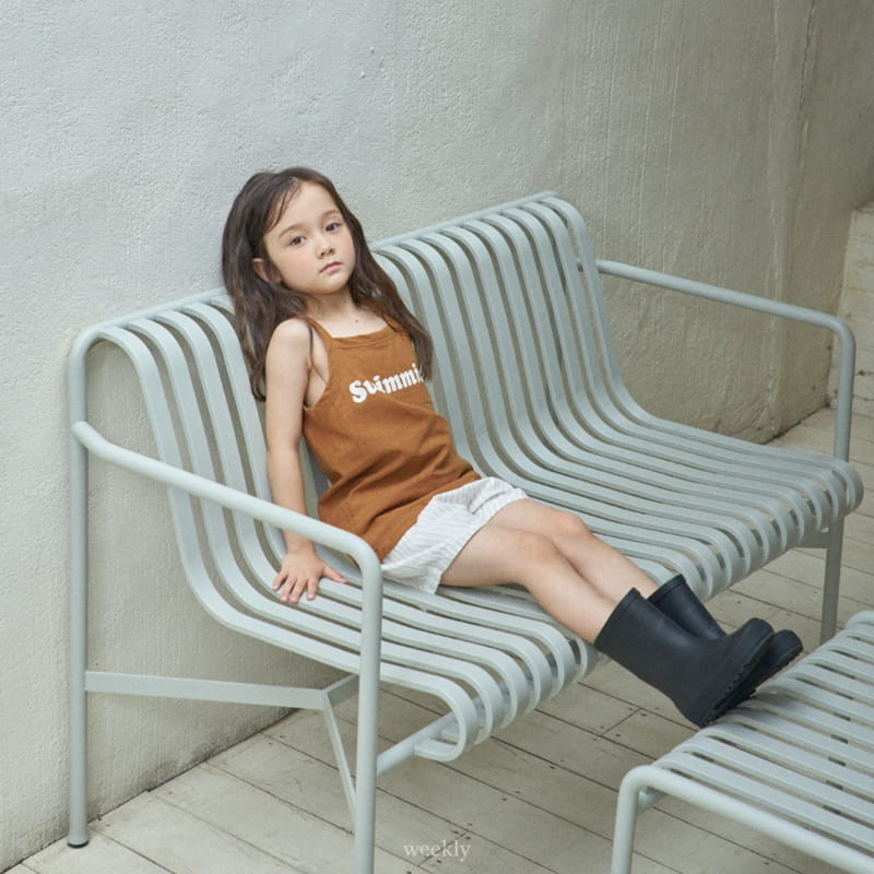 Weekly - Korean Children Fashion - #toddlerclothing - Swim Linen Sleeveless - 6