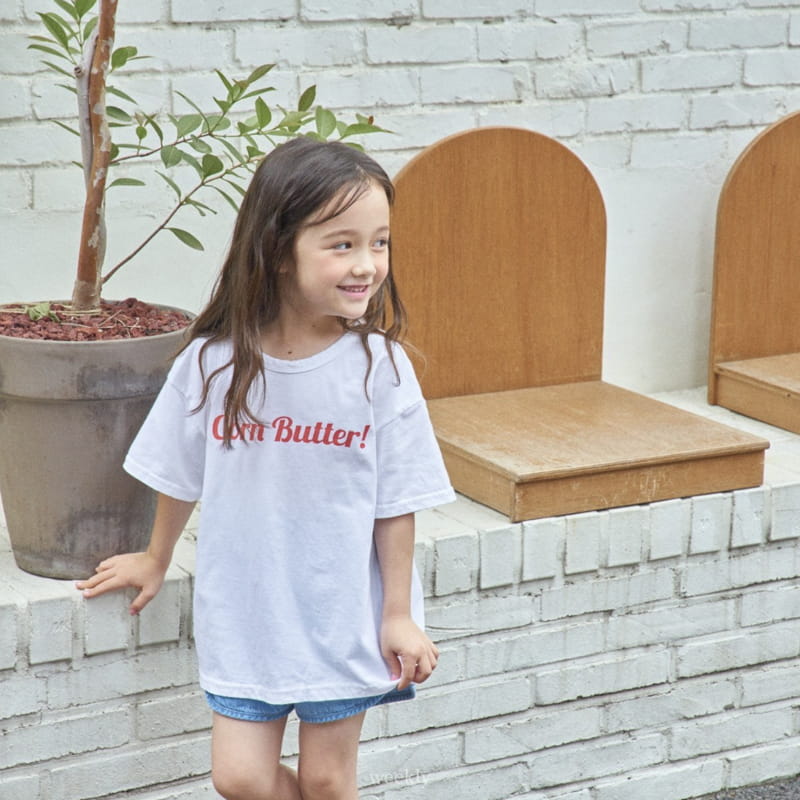 Weekly - Korean Children Fashion - #toddlerclothing - Corn Butter Tee - 5