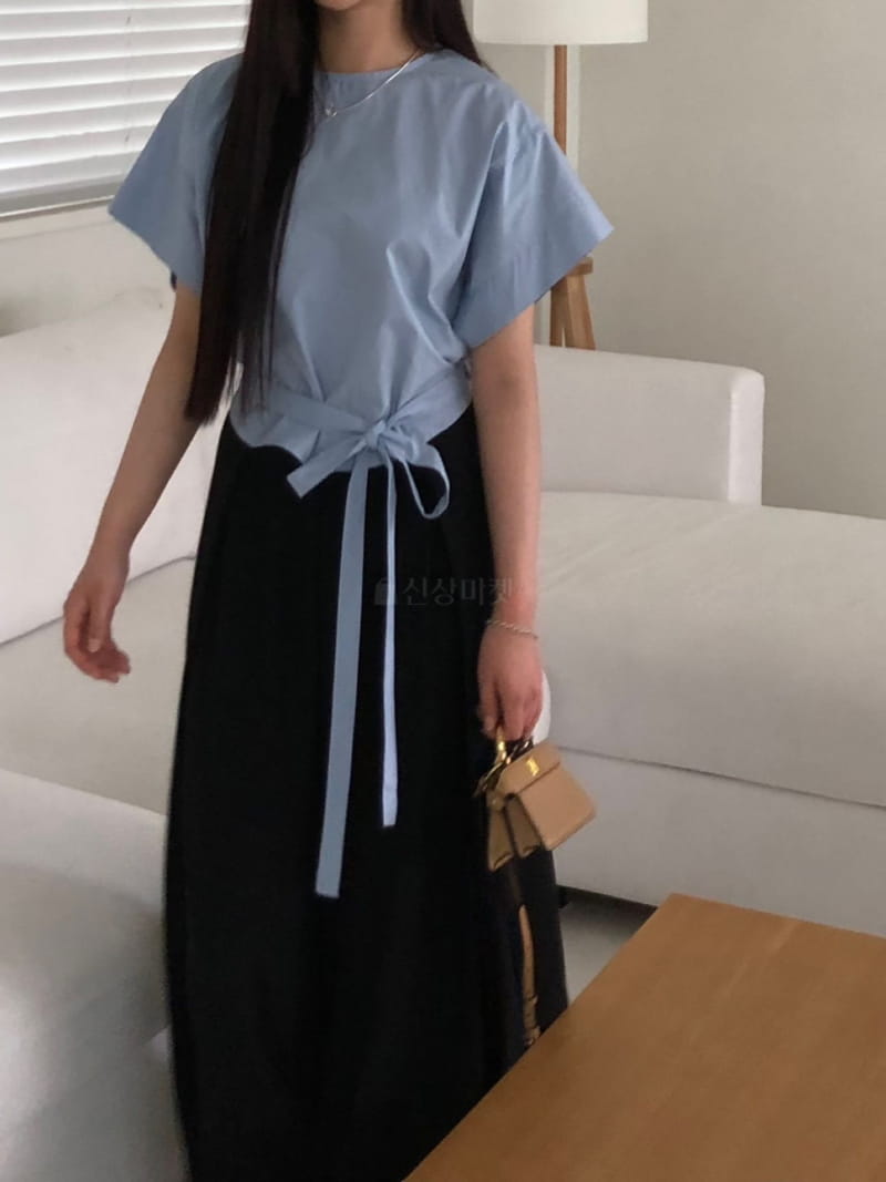 Your - Korean Women Fashion - #momslook - BB Round Short Sleeves Blouse - 6
