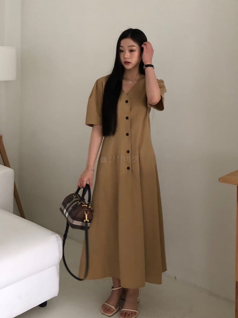 Your - Korean Women Fashion - #momslook - Mono V Neck One-piece - 6