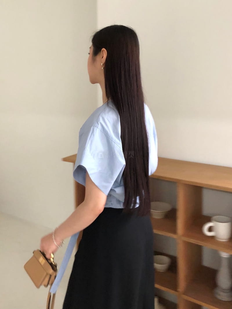 Your - Korean Women Fashion - #shopsmall - BB Round Short Sleeves Blouse