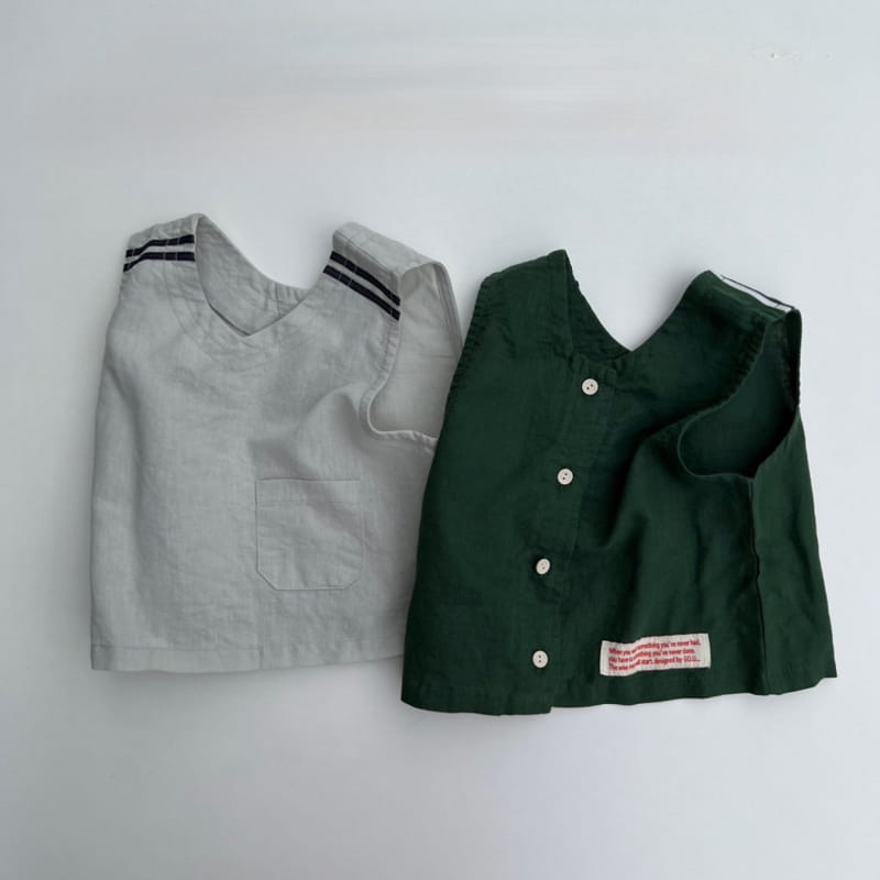 go;u - Korean Baby Fashion - #babyboutiqueclothing - Bebe Papa Vest - 2