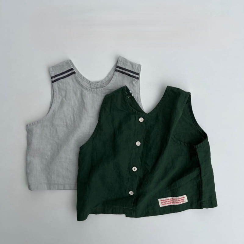 go;u - Korean Children Fashion - #kidsshorts - Papa Vest - 2