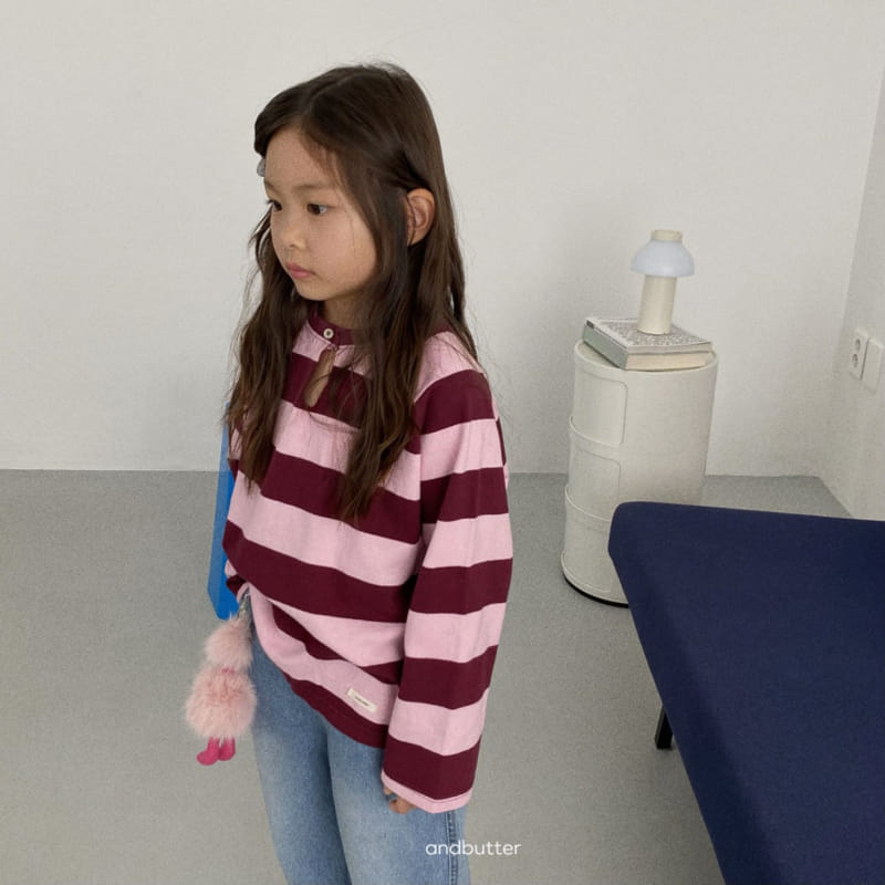 Andbutter - Korean Children Fashion - #Kfashion4kids - Tom Stripes Tee - 11