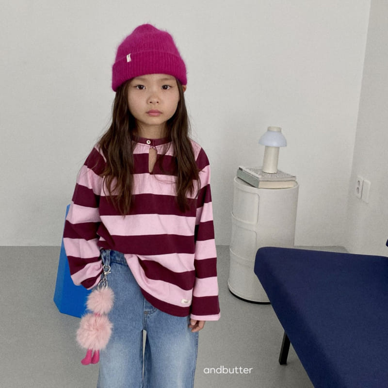 Andbutter - Korean Children Fashion - #childofig - Tom Stripes Tee - 2