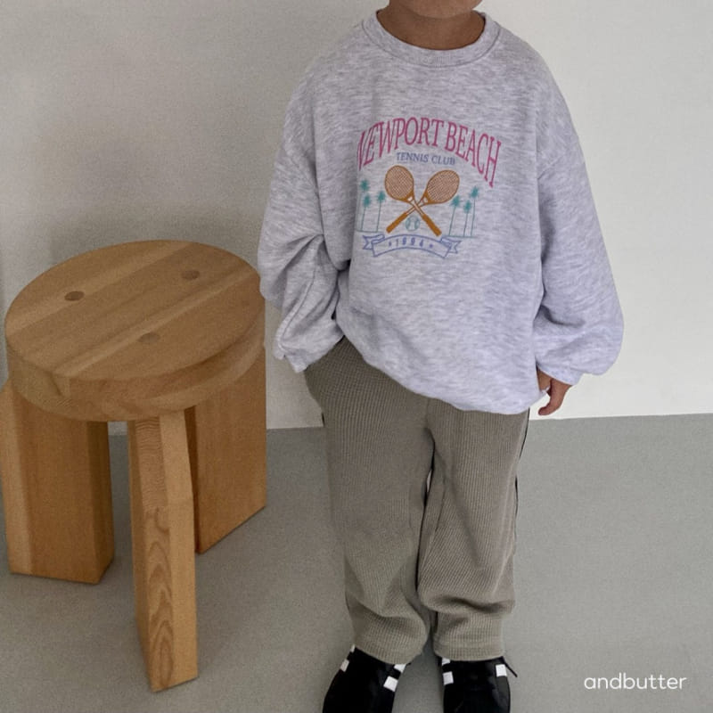 Andbutter - Korean Children Fashion - #designkidswear - Tennis Sweatshirt - 12