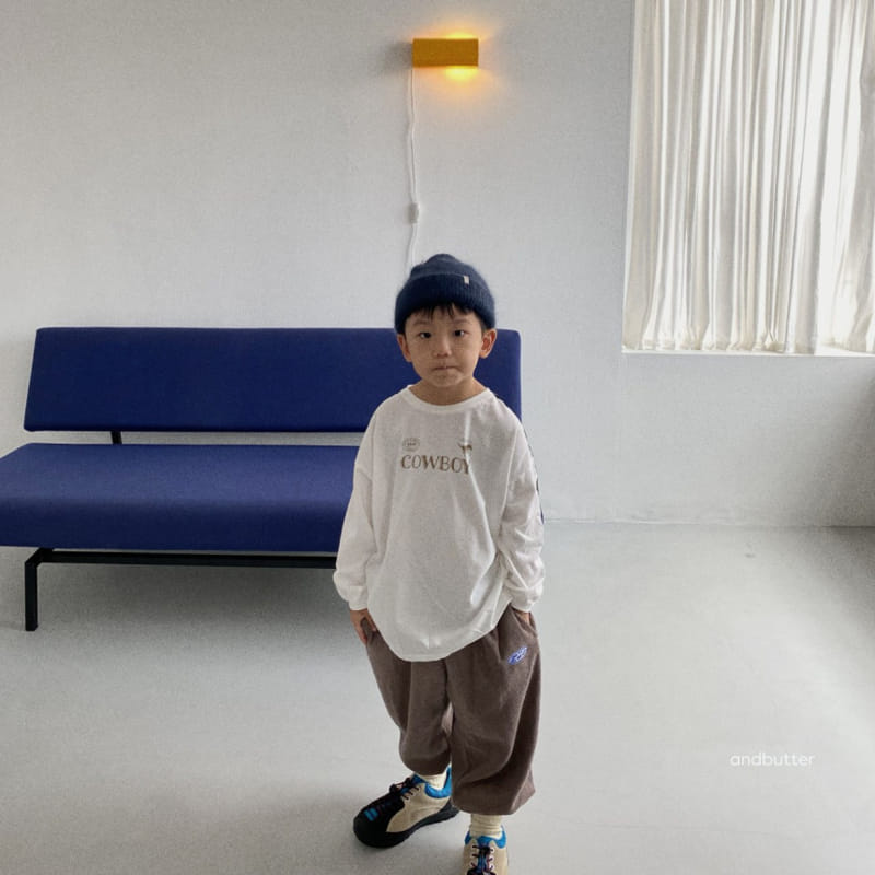 Andbutter - Korean Children Fashion - #discoveringself - Cow Boy Tee - 10