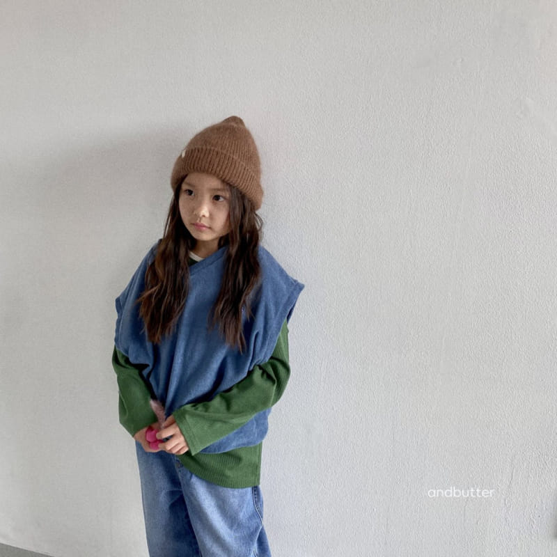 Andbutter - Korean Children Fashion - #discoveringself - Teddy Vest - 8