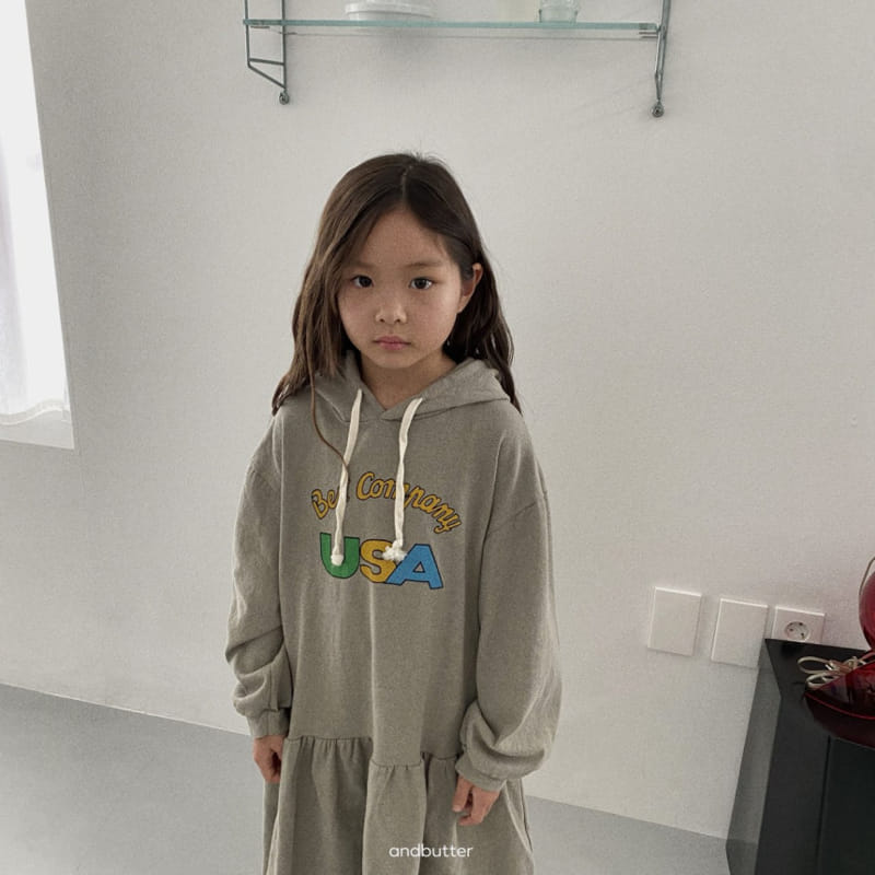 Andbutter - Korean Children Fashion - #discoveringself - Plare Hoody One-piece - 4