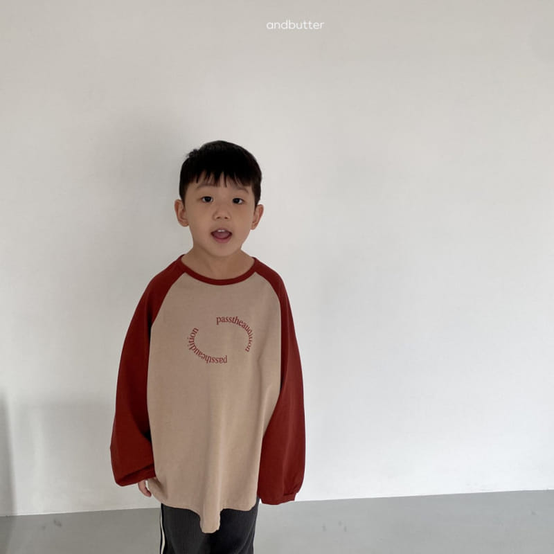 Andbutter - Korean Children Fashion - #littlefashionista - Path Raglan Tee - 2
