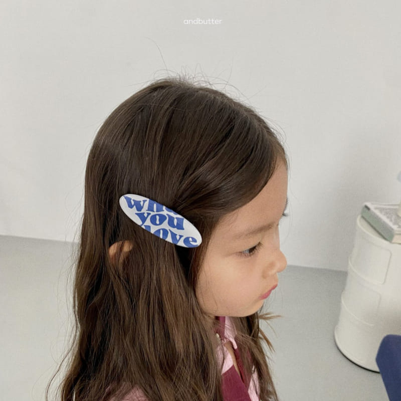 Andbutter - Korean Children Fashion - #minifashionista - Love Board Hairpin - 7