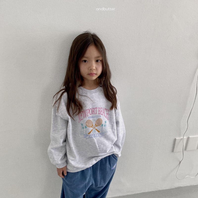 Andbutter - Korean Children Fashion - #minifashionista - Tennis Sweatshirt - 5