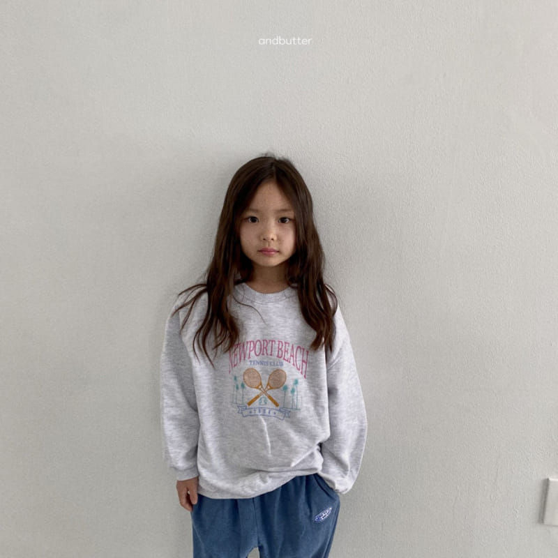 Andbutter - Korean Children Fashion - #todddlerfashion - Tennis Sweatshirt - 7