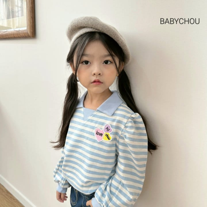 Babychou - Korean Children Fashion - #childofig - Triangle Sweatshirt - 10