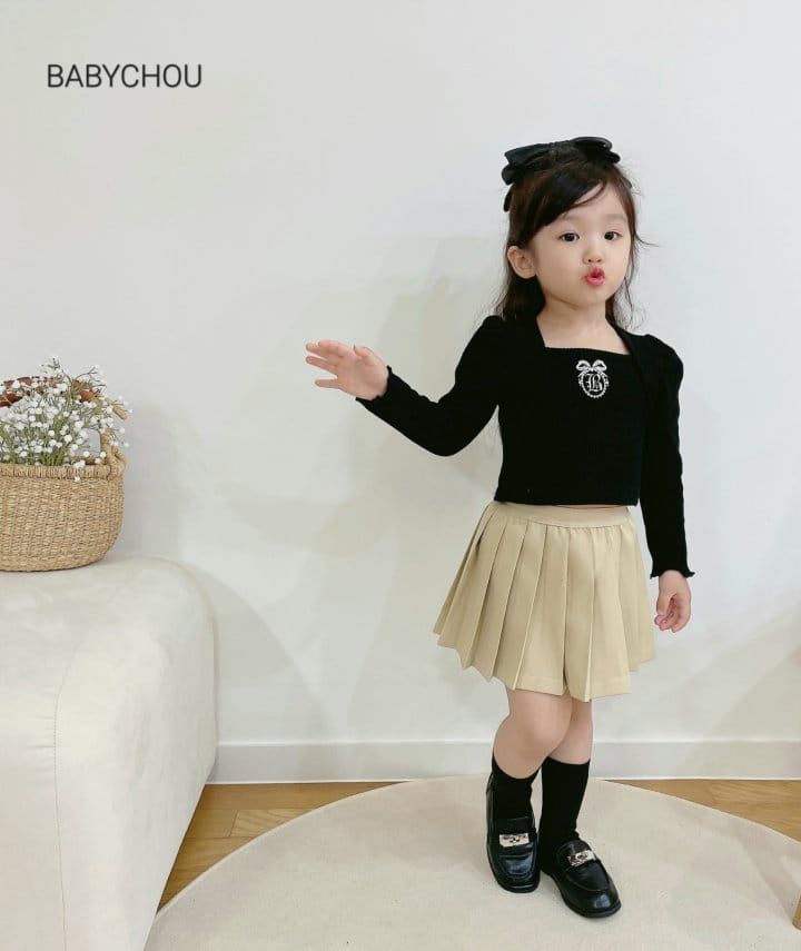Babychou - Korean Children Fashion - #childofig - A Pleats Skirt - 6