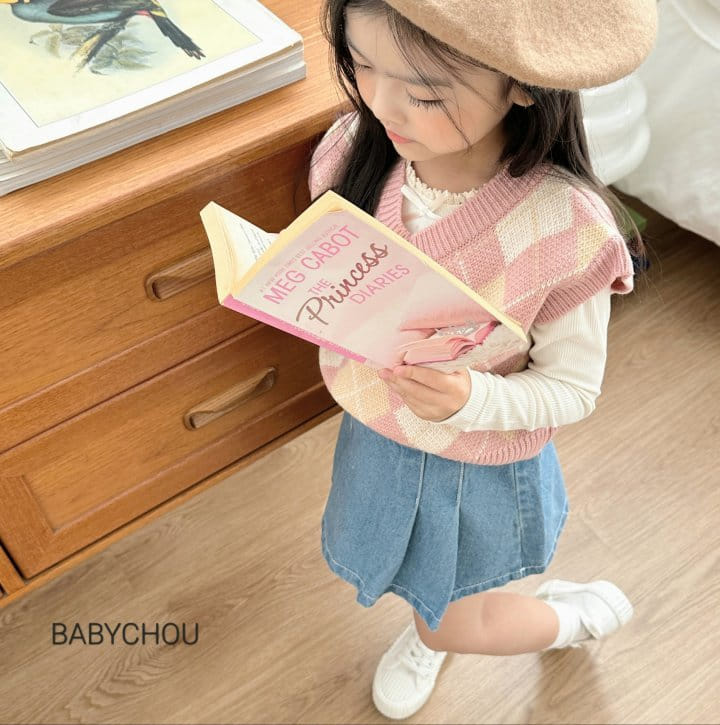 Babychou - Korean Children Fashion - #childofig - Ribbon Rib Tee - 10