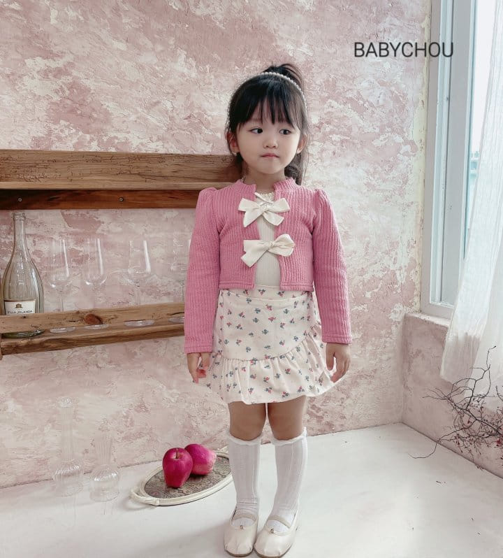 Babychou - Korean Children Fashion - #childofig - Flower Frill Skirt - 9