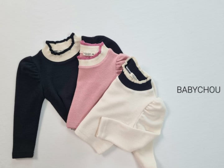 Babychou - Korean Children Fashion - #childrensboutique - Lip Puff Tee