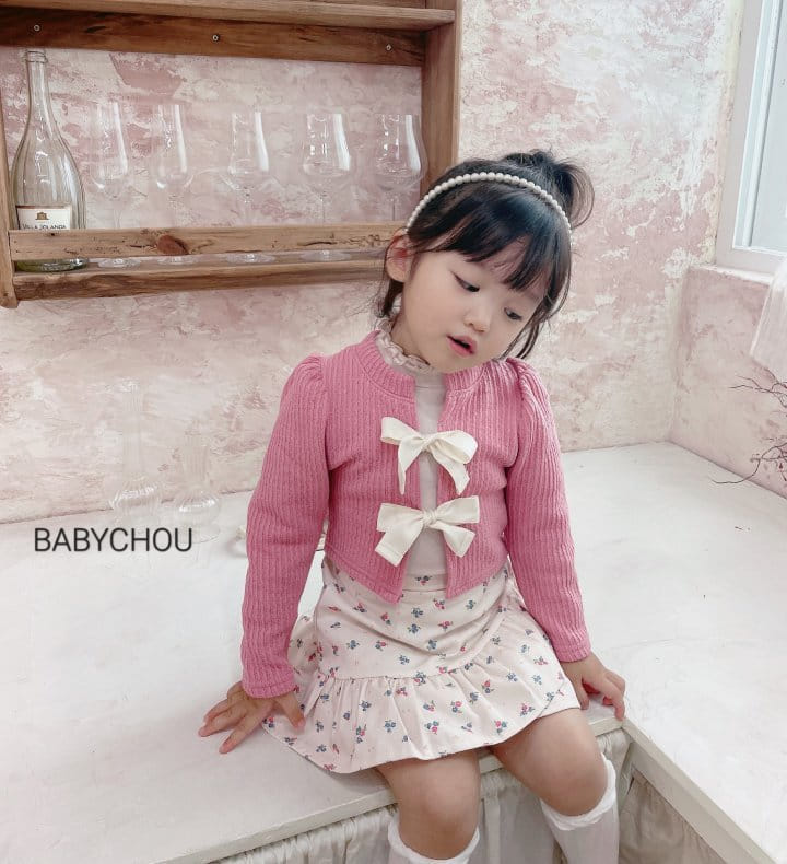 Babychou - Korean Children Fashion - #childrensboutique - Flower Frill Skirt - 10